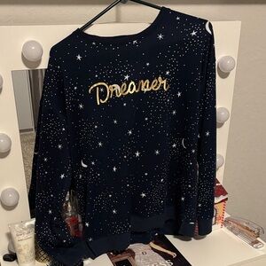 Secret Treasures Navy Starry Sweatshirt and bottom set